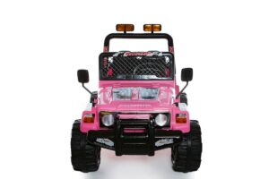 4×4 12V 2- Places Rose – Voiture Électrique Pour Enfants