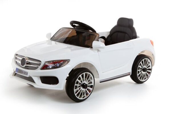 12V Berline Style C Class Blanc – Voiture Electrique Pour Enfants
