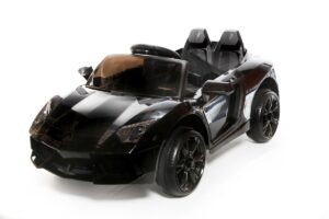 Roadster 12V Style Lambo Noire – Voiture Electrique Pour Enfants
