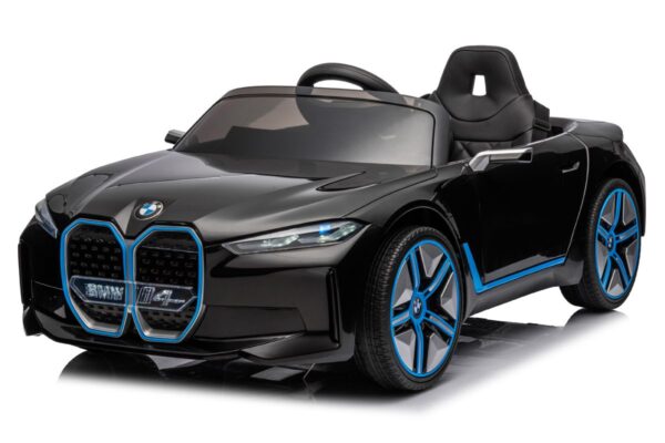 12V BMW i4 Noire Sous License – Voiture Electrique Pour Enfants